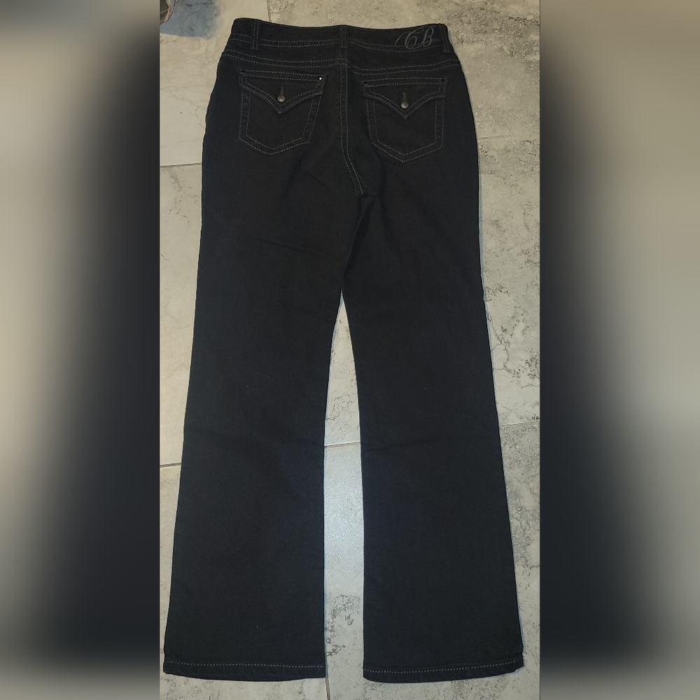 Code Bleu Annette Modern Rise Bootcut Black Jeans‎ Sz 10/29